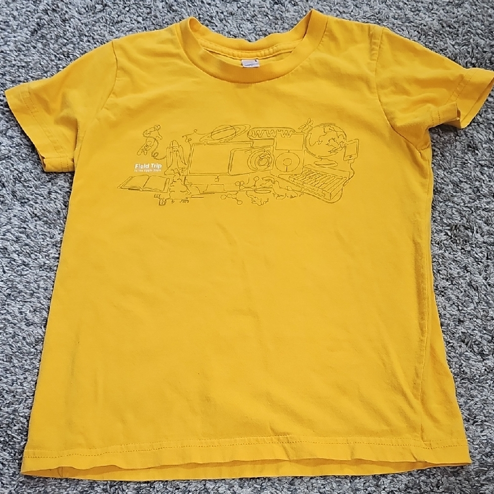 American Apparel Yellow Kids Tee with Fun Graphic